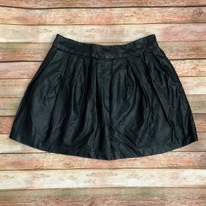 Sapphire Ink Faux Leather Skirt